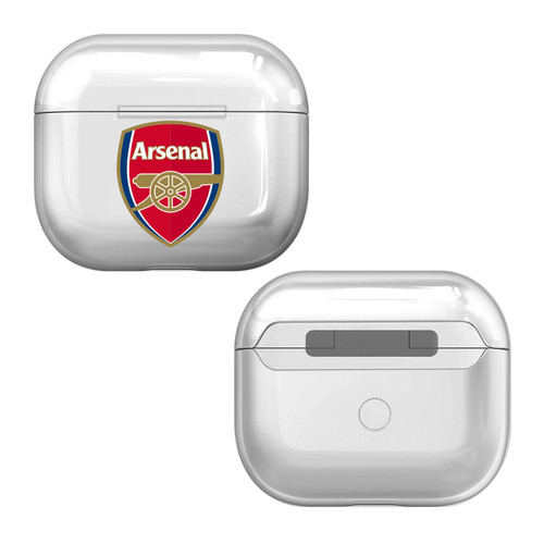 Arsenal FC Logo Plain Clear Hard Crystal Cover Case for Apple AirPods 3 3rd Gen Charging Case