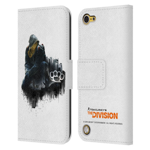 Tom Clancy's The Division Factions Rioters Leather Book Wallet Case Cover For Apple iPod Touch 5G 5th Gen