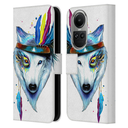 Pixie Cold Animals Warrior Leather Book Wallet Case Cover For OPPO Reno10 5G / Reno10 Pro 5G