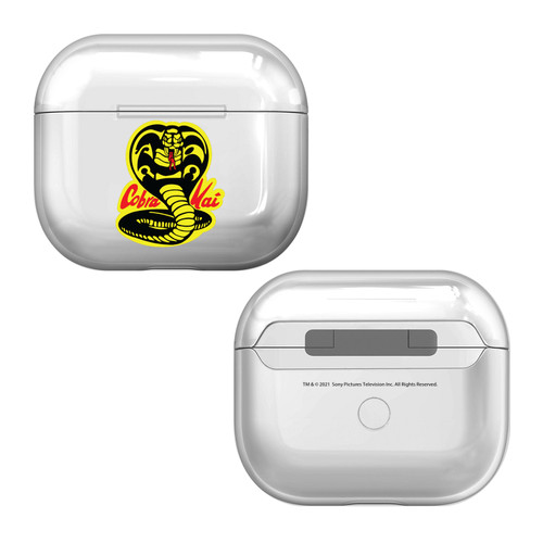 Cobra Kai Iconic Logo Clear Hard Crystal Cover Case for Apple AirPods 3 3rd Gen Charging Case