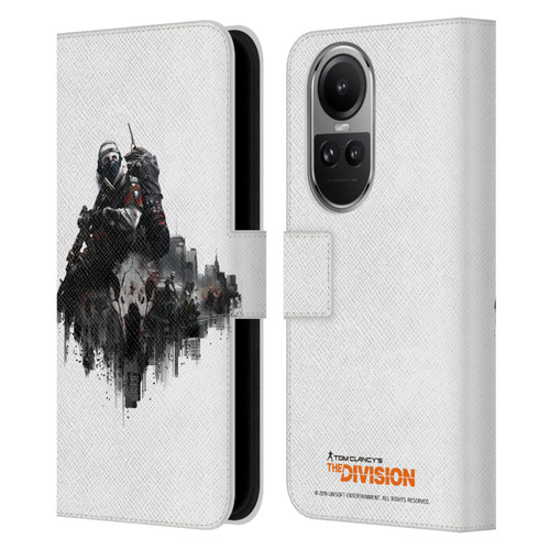 Tom Clancy's The Division Factions Last Man Batallion Leather Book Wallet Case Cover For OPPO Reno10 5G / Reno10 Pro 5G