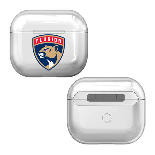 NHL Team Logo 1 Florida Panthers Clear Hard Crystal Cover Case for Apple AirPods 3 3rd Gen Charging Case