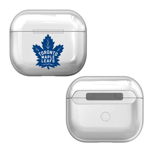 NHL Team Logo Toronto Maple Leafs Clear Hard Crystal Cover Case for Apple AirPods 3 3rd Gen Charging Case