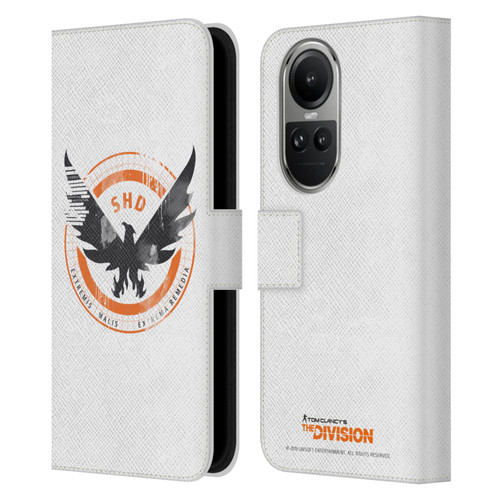 Tom Clancy's The Division Key Art Logo White Leather Book Wallet Case Cover For OPPO Reno10 5G / Reno10 Pro 5G