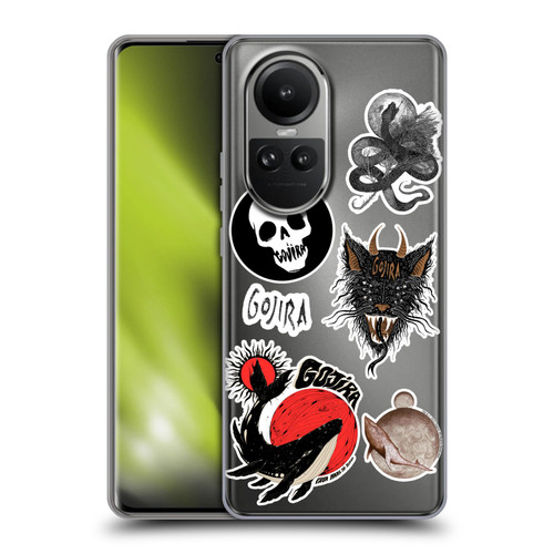 Gojira Graphics Sticker Print Soft Gel Case for OPPO Reno10 5G / Reno10 Pro 5G