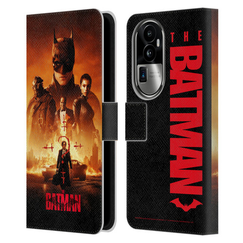 The Batman Posters Group Leather Book Wallet Case Cover For OPPO Reno10 Pro+