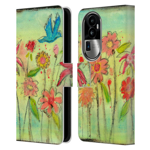 Wyanne Nature Sun Garden Leather Book Wallet Case Cover For OPPO Reno10 Pro+