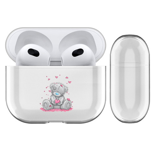 Me To You Classic Tatty Teddy Love Clear Hard Crystal Cover Case for Apple AirPods 3 3rd Gen Charging Case