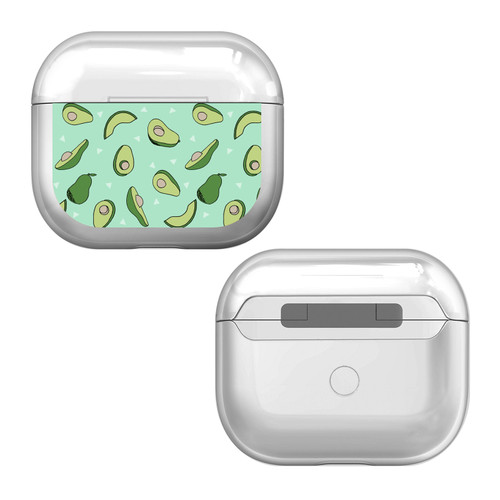 Andrea Lauren Design Art Mix Avocado Clear Hard Crystal Cover Case for Apple AirPods 3 3rd Gen Charging Case