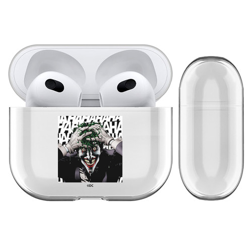 The Joker DC Comics Character Art The Killing Joke Clear Hard Crystal Cover Case for Apple AirPods 3 3rd Gen Charging Case