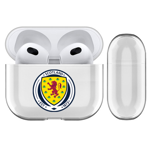 Scotland National Football Team Logo Plain Clear Hard Crystal Cover Case for Apple AirPods 3 3rd Gen Charging Case