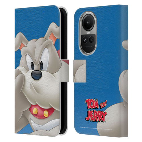 Tom and Jerry Full Face Spike Leather Book Wallet Case Cover For OPPO Reno10 5G / Reno10 Pro 5G