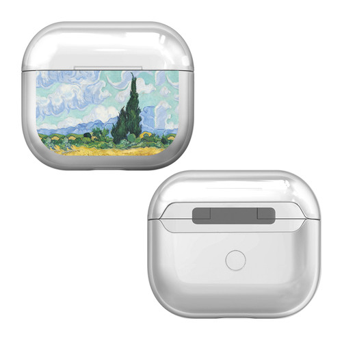 The National Gallery Art A Wheatfield With Cypresses Clear Hard Crystal Cover Case for Apple AirPods 3 3rd Gen Charging Case