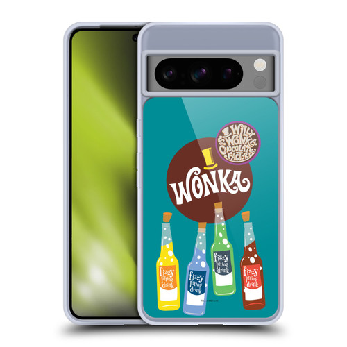 Willy Wonka and the Chocolate Factory Graphics Fizzy Lifting Drink Soft Gel Case for Google Pixel 8 Pro