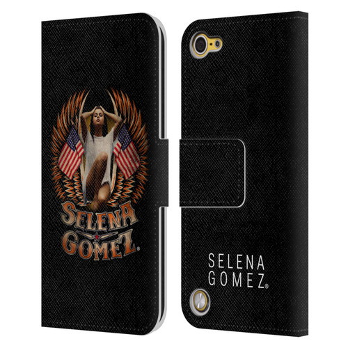 Selena Gomez Revival Biker Fashion Leather Book Wallet Case Cover For Apple iPod Touch 5G 5th Gen
