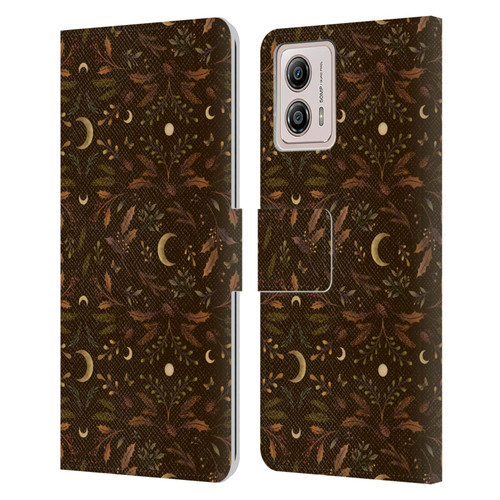 Episodic Drawing Art Winter Merry Patterns Leather Book Wallet Case Cover For Motorola Moto G53 5G