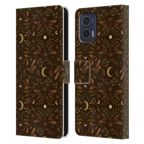 Episodic Drawing Art Winter Merry Patterns Leather Book Wallet Case Cover For Motorola Moto G73 5G