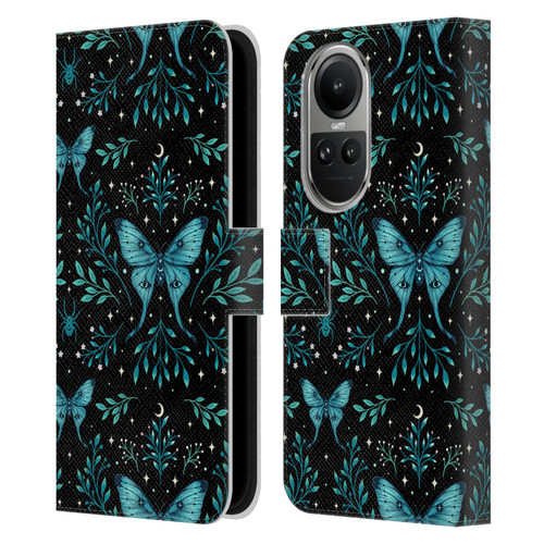 Episodic Drawing Art Butterfly Pattern Leather Book Wallet Case Cover For OPPO Reno10 5G / Reno10 Pro 5G