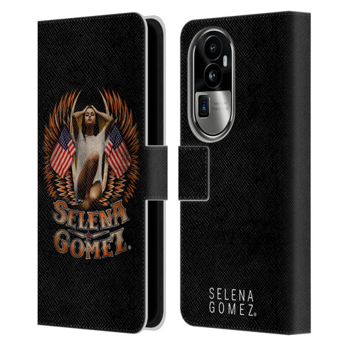 Selena Gomez Revival Biker Fashion Leather Book Wallet Case Cover For OPPO Reno10 Pro+