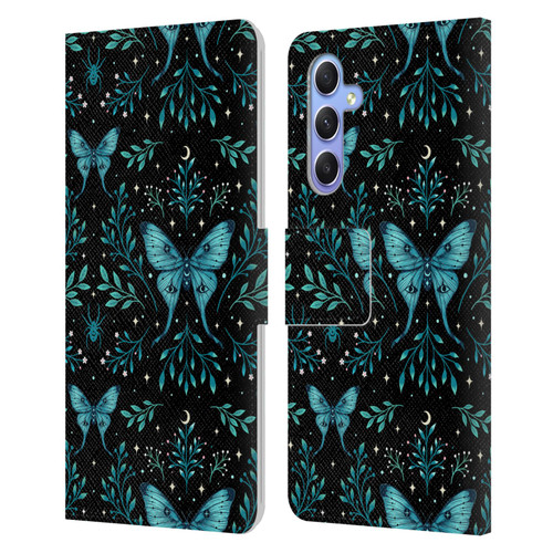 Episodic Drawing Art Butterfly Pattern Leather Book Wallet Case Cover For Samsung Galaxy A34 5G