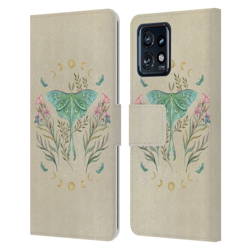 Episodic Drawing Illustration Animals Luna And Forester Vintage Leather Book Wallet Case Cover For Motorola Moto Edge 40 Pro