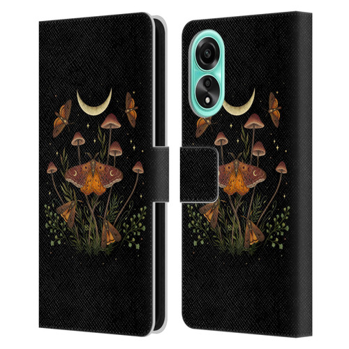 Episodic Drawing Illustration Animals Autumn Light Underwings Leather Book Wallet Case Cover For OPPO A78 5G