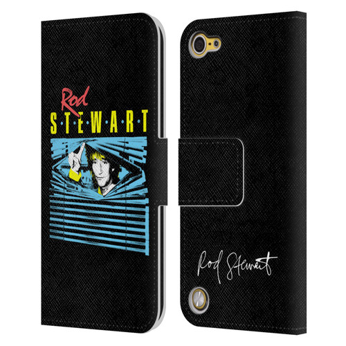 Rod Stewart Art Blinds Leather Book Wallet Case Cover For Apple iPod Touch 5G 5th Gen