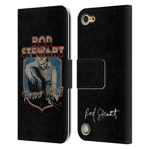 Rod Stewart Art Forever Young Leather Book Wallet Case Cover For Apple iPod Touch 5G 5th Gen
