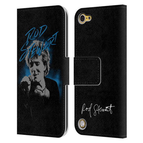 Rod Stewart Art Scribble Leather Book Wallet Case Cover For Apple iPod Touch 5G 5th Gen