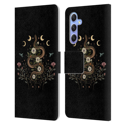 Episodic Drawing Illustration Animals Serpent Spell Leather Book Wallet Case Cover For Samsung Galaxy A34 5G