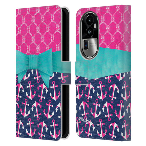 Paul Brent Nautical Bow Leather Book Wallet Case Cover For OPPO Reno10 Pro+