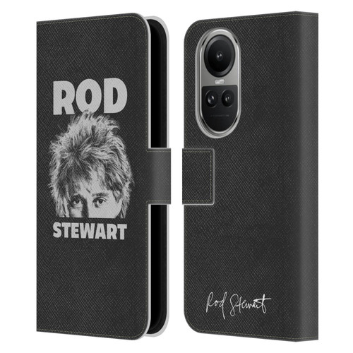 Rod Stewart Art Black And White Leather Book Wallet Case Cover For OPPO Reno10 5G / Reno10 Pro 5G