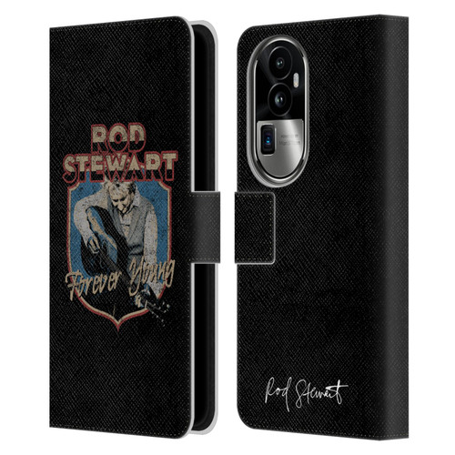 Rod Stewart Art Forever Young Leather Book Wallet Case Cover For OPPO Reno10 Pro+