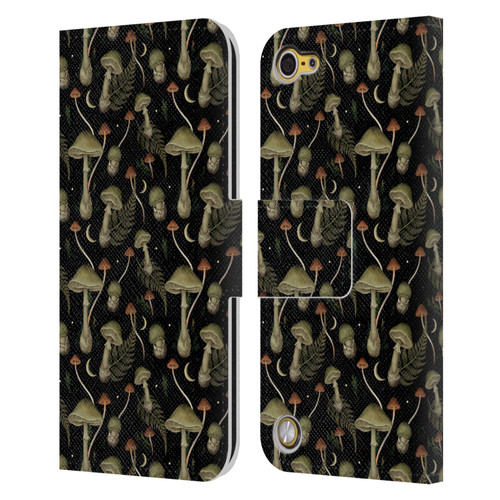 Episodic Drawing Pattern Death Cap Leather Book Wallet Case Cover For Apple iPod Touch 5G 5th Gen