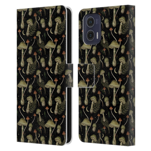 Episodic Drawing Pattern Death Cap Leather Book Wallet Case Cover For Motorola Moto G73 5G