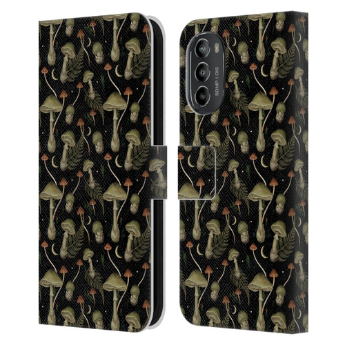 Episodic Drawing Pattern Death Cap Leather Book Wallet Case Cover For Motorola Moto G82 5G