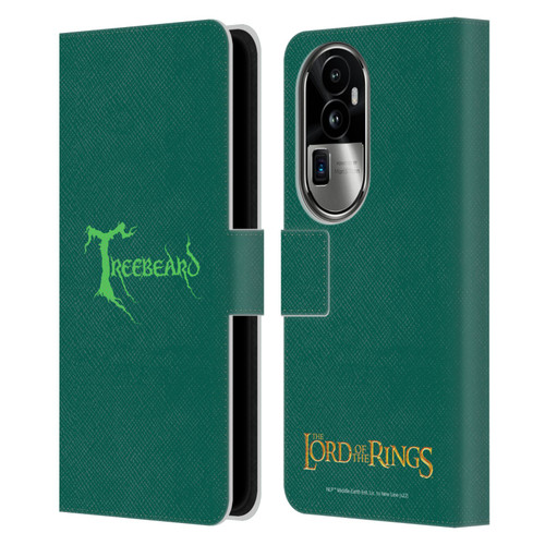 The Lord Of The Rings The Fellowship Of The Ring Graphics Treebeard Leather Book Wallet Case Cover For OPPO Reno10 Pro+