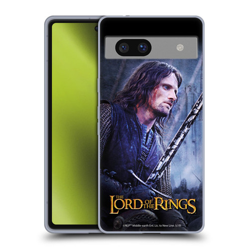 The Lord Of The Rings The Two Towers Character Art Aragorn Soft Gel Case for Google Pixel 7a