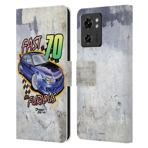 Fast & Furious Franchise Fast Fashion Grunge Retro Leather Book Wallet Case Cover For Motorola Moto Edge 40