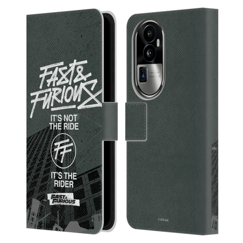 Fast & Furious Franchise Fast Fashion Street Style Logo Leather Book Wallet Case Cover For OPPO Reno10 Pro+