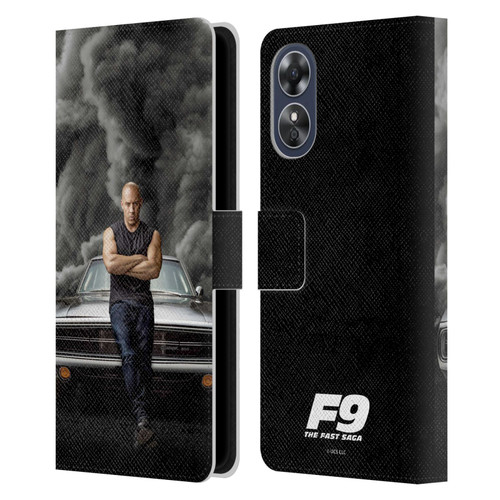 Fast & Furious Franchise Key Art F9 The Fast Saga Dom Leather Book Wallet Case Cover For OPPO A17