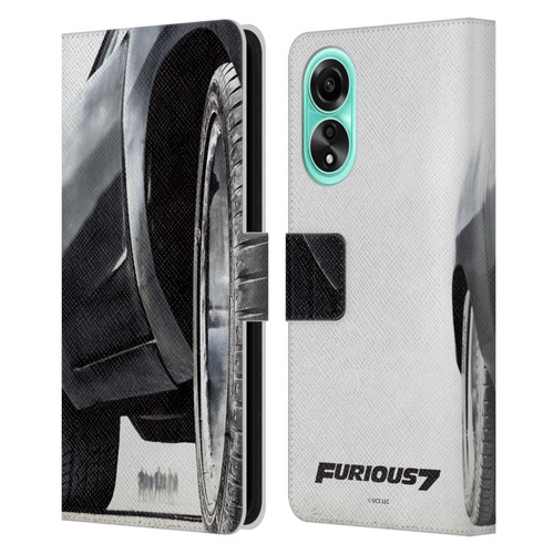 Fast & Furious Franchise Key Art Furious Tire Leather Book Wallet Case Cover For OPPO A78 5G