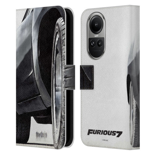 Fast & Furious Franchise Key Art Furious Tire Leather Book Wallet Case Cover For OPPO Reno10 5G / Reno10 Pro 5G
