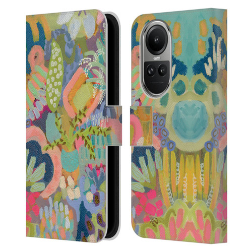 Suzanne Allard Floral Art Summer Fiesta Leather Book Wallet Case Cover For OPPO Reno10 5G / Reno10 Pro 5G