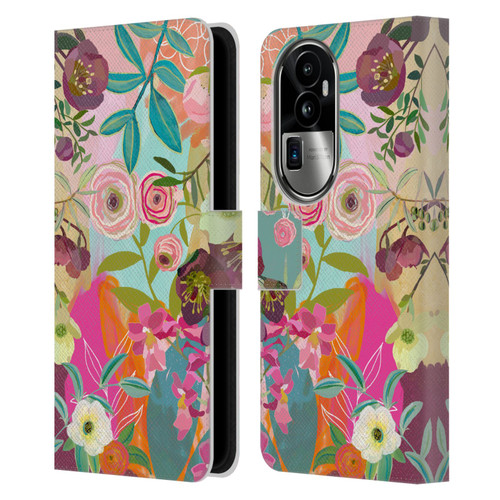 Suzanne Allard Floral Art Chase A Dream Leather Book Wallet Case Cover For OPPO Reno10 Pro+