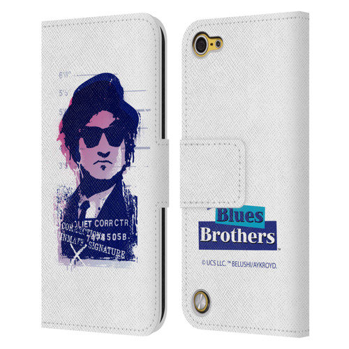 The Blues Brothers Graphics Jake Leather Book Wallet Case Cover For Apple iPod Touch 5G 5th Gen