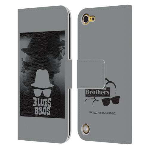 The Blues Brothers Graphics Jake And Elwood Leather Book Wallet Case Cover For Apple iPod Touch 5G 5th Gen