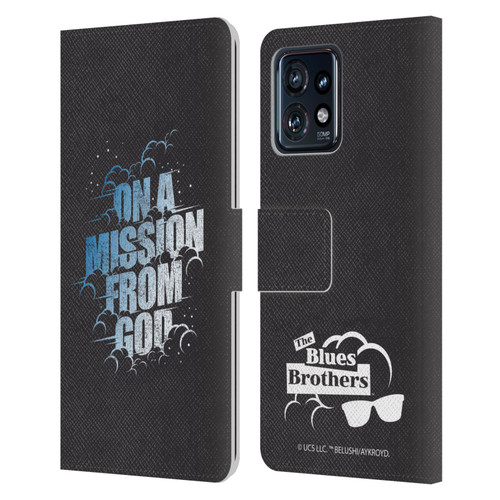 The Blues Brothers Graphics On A Mission From God Leather Book Wallet Case Cover For Motorola Moto Edge 40 Pro