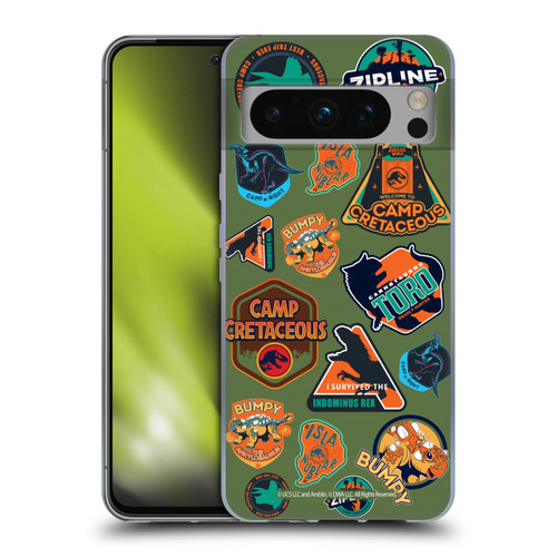 Jurassic World: Camp Cretaceous Character Art Pattern Icons Soft Gel Case for Google Pixel 8 Pro