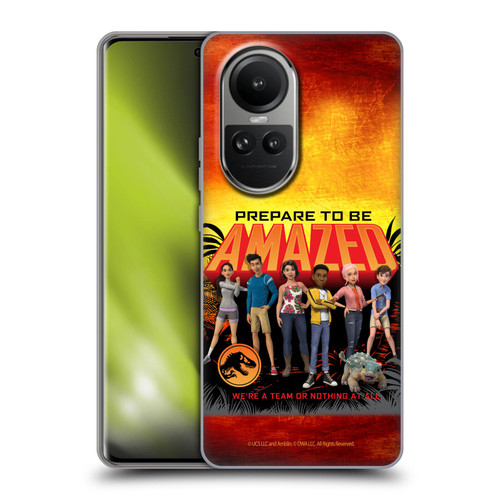 Jurassic World: Camp Cretaceous Character Art Amazed Soft Gel Case for OPPO Reno10 5G / Reno10 Pro 5G